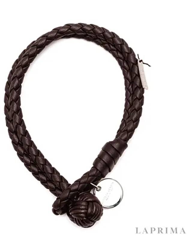 Intrecciato Double Weaving Bracelet Espresso - BOTTEGA VENETA - BALAAN 4