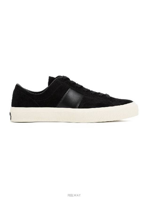 Suede Low Top Sneakers Black - TOM FORD - BALAAN 2