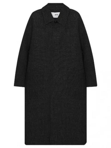 Oversized wool coat women - AMI - BALAAN 1