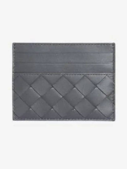 Intrecciato Leather Card Wallet Grey - BOTTEGA VENETA - BALAAN 2