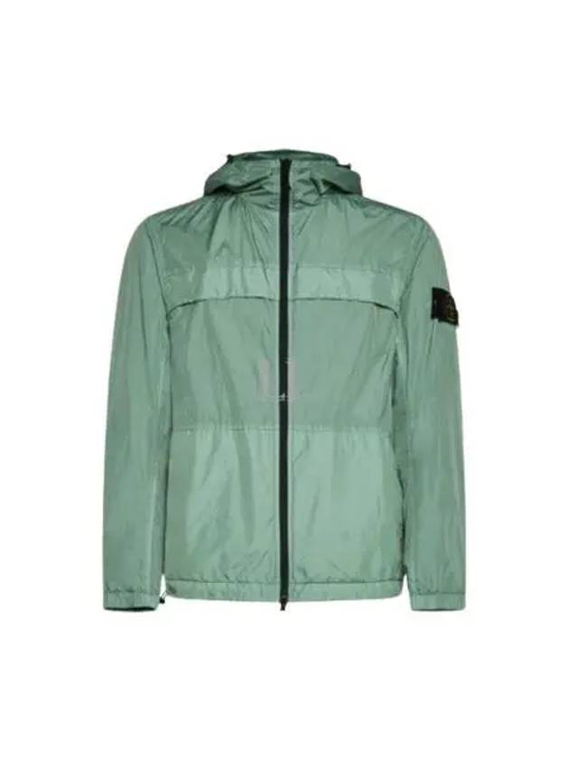 Crinkle Reps Hooded Jacket Light Green - STONE ISLAND - BALAAN 2