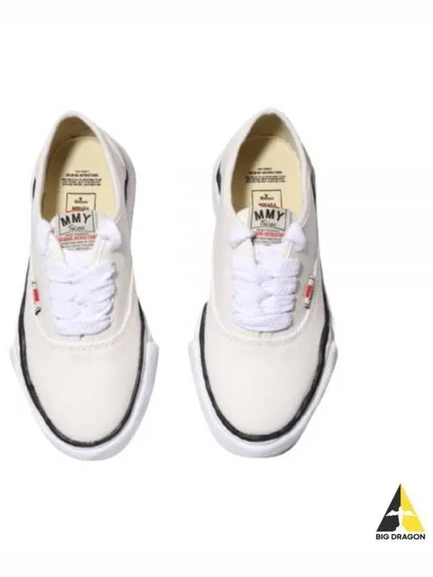 A02FW704 white Baker OG sole canvas low top sneakers - MIHARA YASUHIRO - BALAAN 1