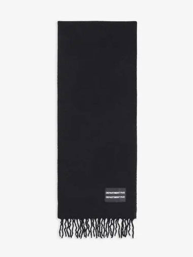 DEPARTMENT FIVE Wool Fringe Muffler Black XZ0152MF0060999 - DEPARTMENT 5 - BALAAN 1