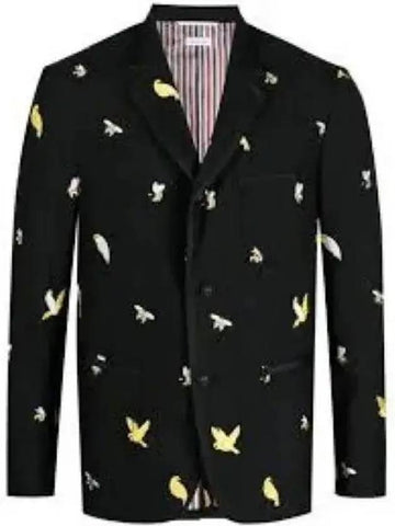 Men's Arrow and Vis Jacket Black - THOM BROWNE - BALAAN 1