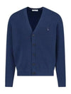 Bold Fox Head Cardigan Navy - MAISON KITSUNE - BALAAN 3