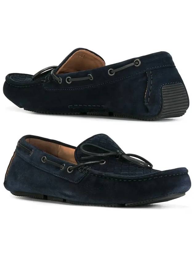 Weaving Driving Shoes Navy - BOTTEGA VENETA - BALAAN.