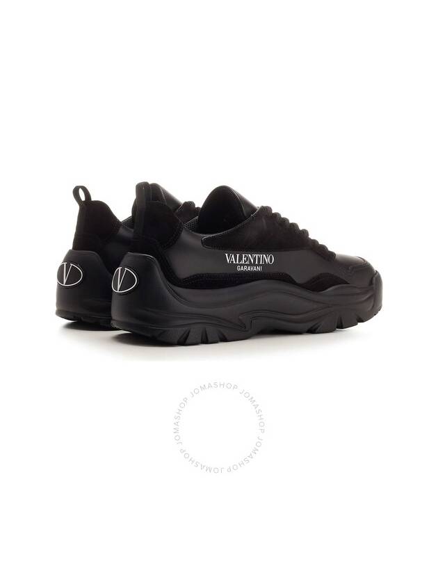 Gumboy Calfskin Low Top Sneakers Black - VALENTINO - BALAAN 4