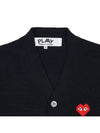 Men's Pixel Logo Patch Cardigan P1N084 BLACK - COMME DES GARCONS - BALAAN 3