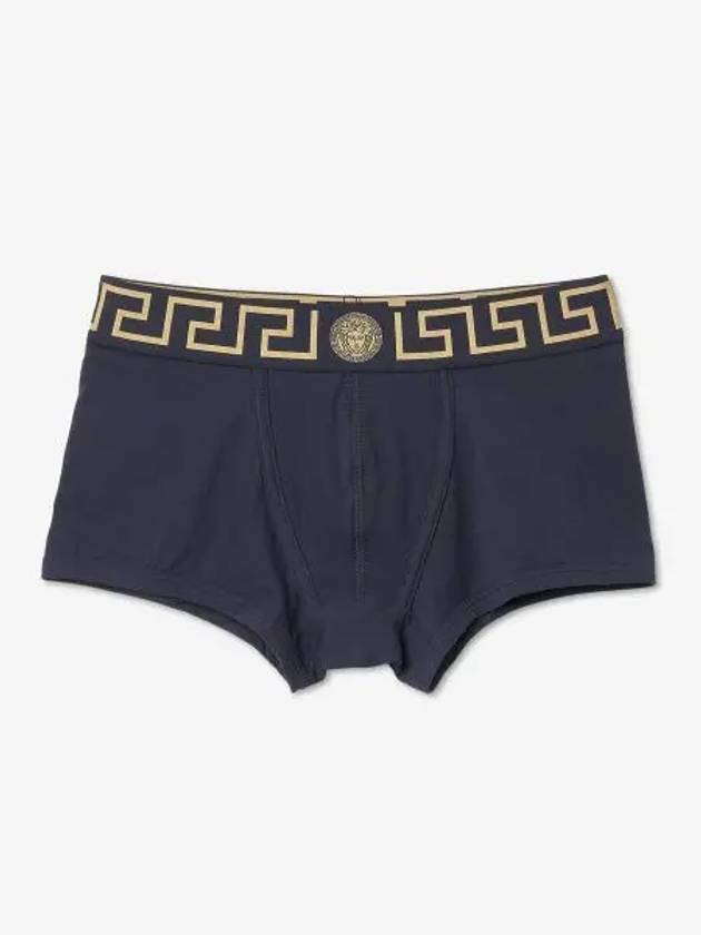 Elasticated Waistband Panties Navy - VERSACE - BALAAN 2