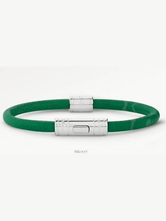 Neo Split Leather Bracelet Green - LOUIS VUITTON - BALAAN 2