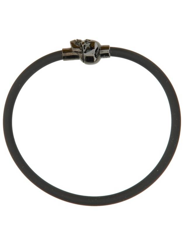 Skull Rubber Bracelet Black - ALEXANDER MCQUEEN - BALAAN 3