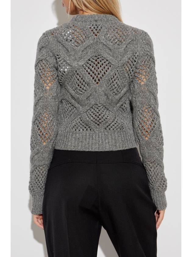 Sportmax Braided Sweater, Women's, Grey - MAX MARA SPORTMAX - BALAAN 4