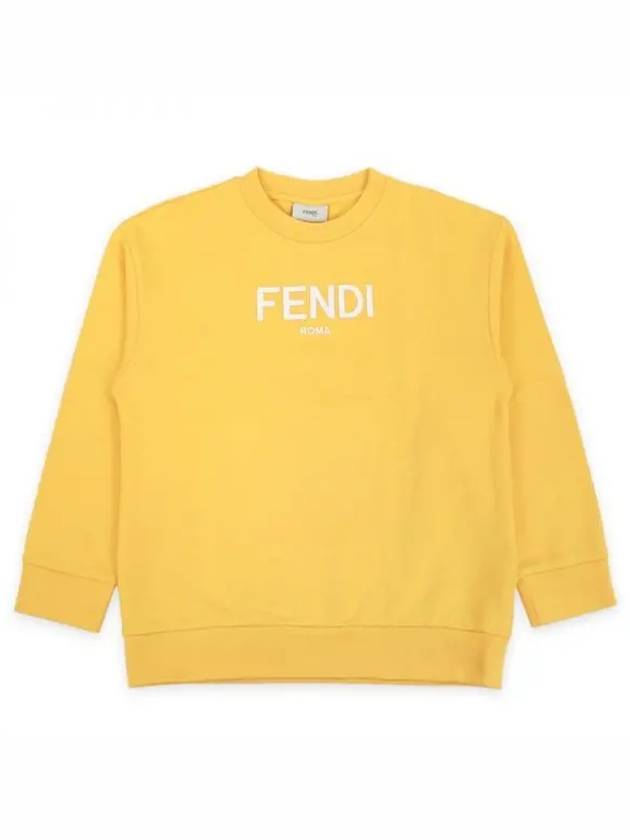 Kids Logo Printing Sweatshirt Yellow JUH051 5V0 F08HW 1055584 - FENDI - BALAAN 1