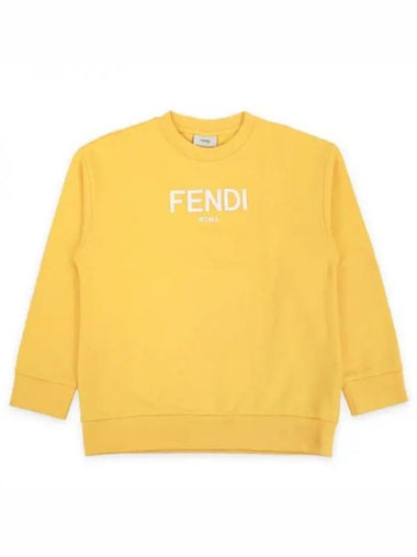 Kids Logo Printing Sweatshirt Yellow JUH051 5V0 F08HW 270058 1055584 - FENDI - BALAAN 1