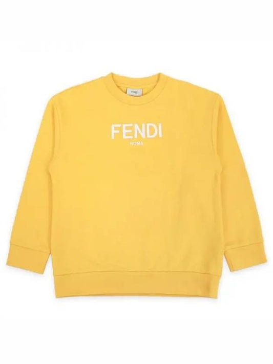 Kids Logo Printing Sweatshirt Yellow JUH051 5V0 F08HW 1055584 - FENDI - BALAAN 1