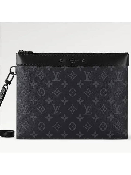 Monogram Eclipse Pochette Pouch Bag Black - LOUIS VUITTON - BALAAN 2