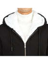 Classic Bunny Zip Up Hoodie White Lining Black - MOOSE KNUCKLES - BALAAN 9