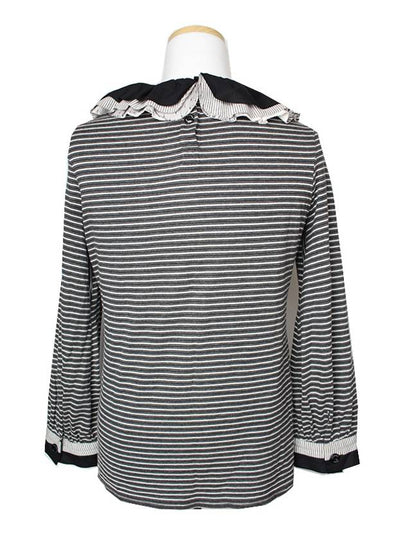 Charcoal gray striped blouse 44 - CHANEL - BALAAN 2