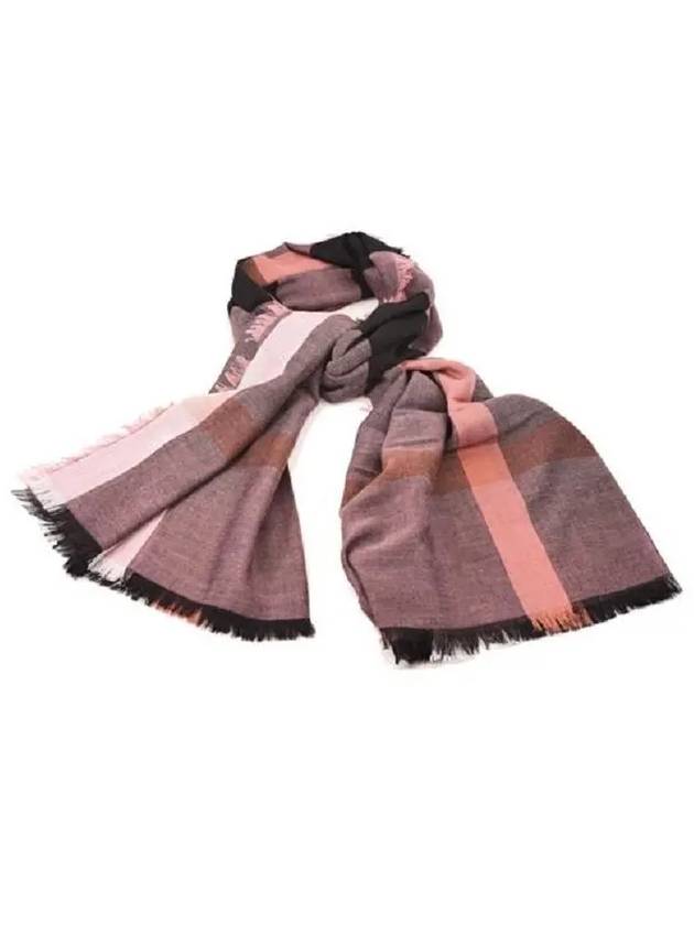 Mega Check Scarf Antique Rose - BURBERRY - BALAAN 6