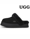 Women's Diskett Fleece Platform Slippers Black - UGG - BALAAN 2