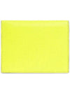 Embroidered Logo Leather Half Wallet Yellow - MARNI - BALAAN 4