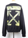 Arrow Yellow Paint Sweatshirt XL - OFF WHITE - BALAAN 1