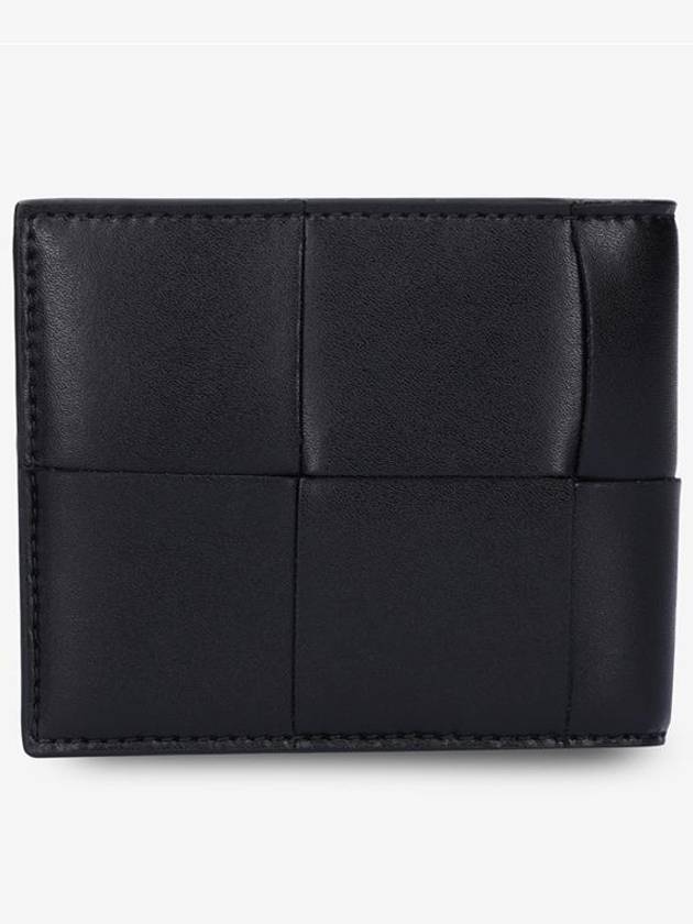 Intrecciato Cassette Half Wallet Black - BOTTEGA VENETA - BALAAN 3