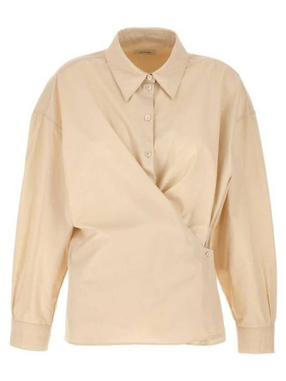 Straight Collar Twisted Shirt Ivory - LEMAIRE - BALAAN 2