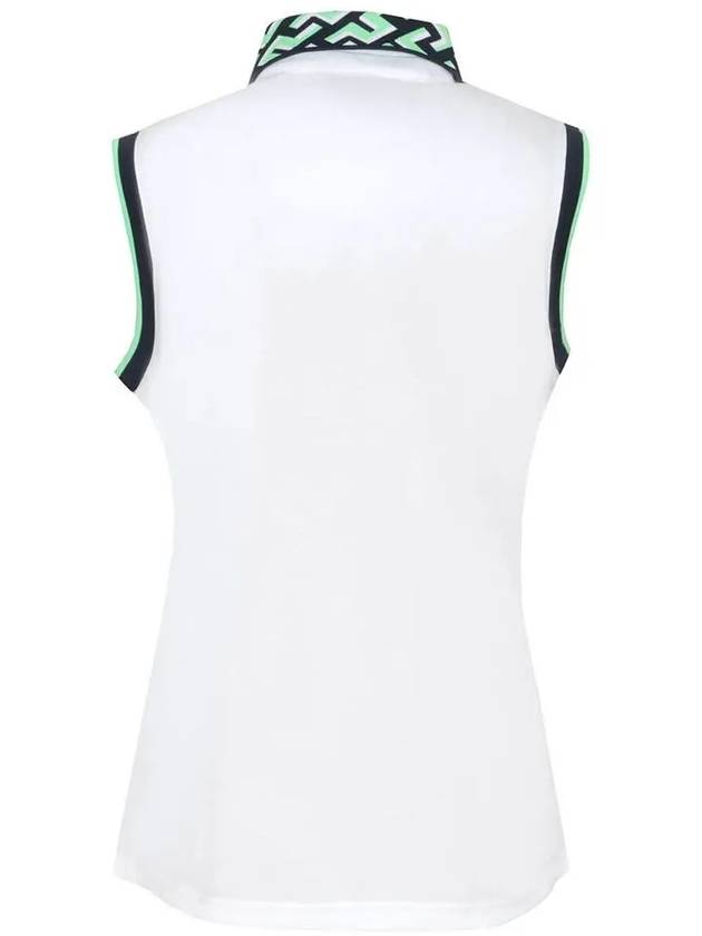 Leslie Sleeveless PK Shirt White - J.LINDEBERG - BALAAN 3