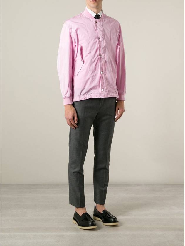 DSquared² baby Pink Buttoned Up Bomber - DSQUARED2 - BALAAN 3