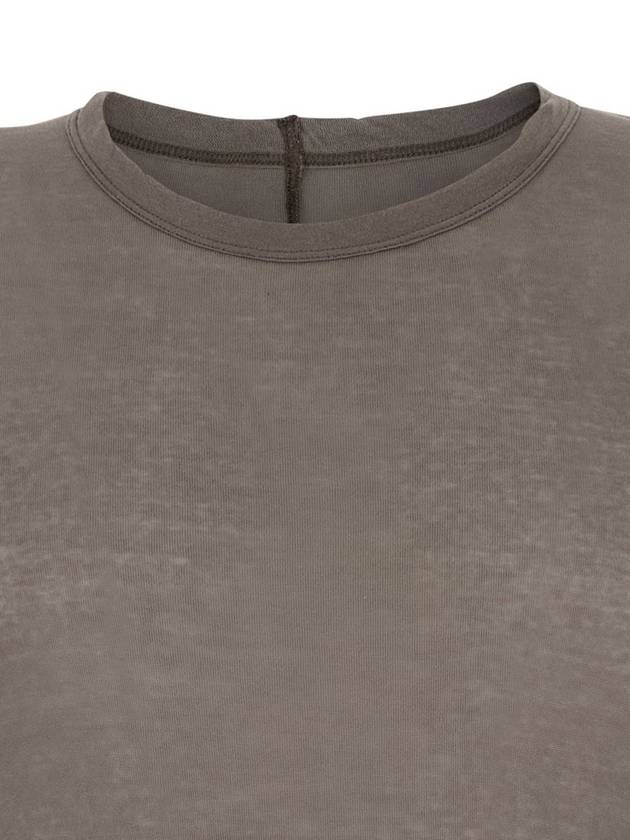 Grey Long-Sleeve T-Shirt In Viscose And Silk Blend Man - RICK OWENS - BALAAN 3