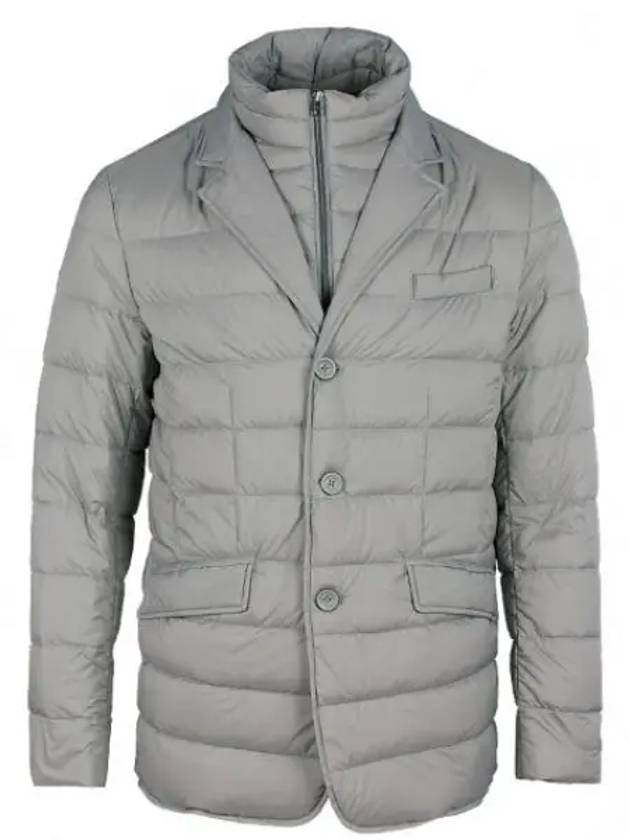 La Giacca Blazer Down Padding Pearl Grey - HERNO - BALAAN 2