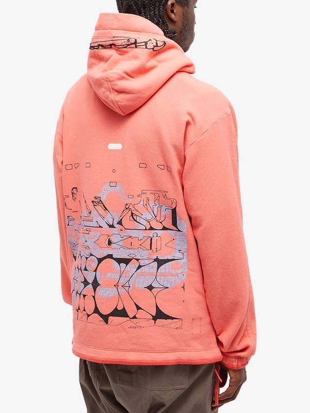 Shadow Project Graphic Hoodie Pink - STONE ISLAND - BALAAN 4