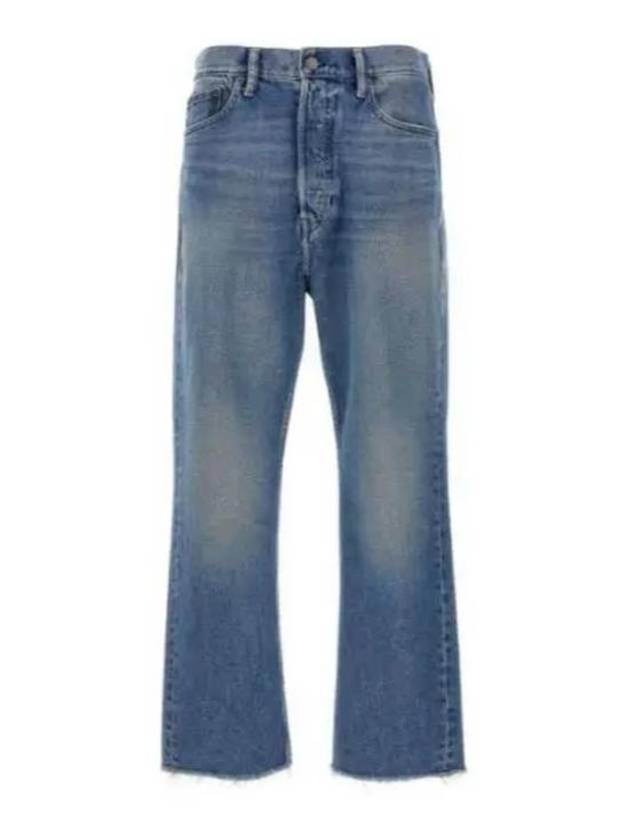 Frayed Hem Crop Jeans Blue - POLO RALPH LAUREN - BALAAN 2