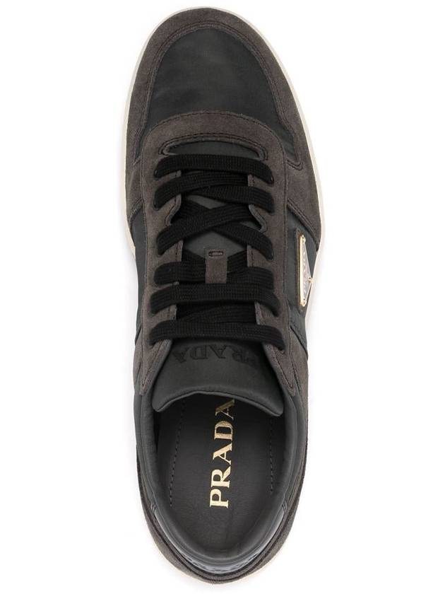 Downtown Les Nylon Low Top Sneakers Green - PRADA - BALAAN 5