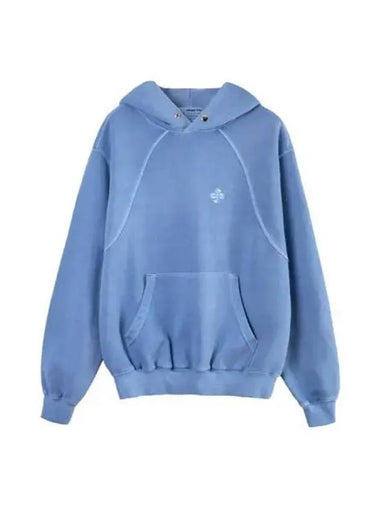 Garment Dyed Wave Hoodie Blue - HERETIC - BALAAN 1