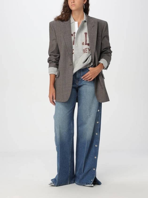 snap wide jeans blue - STELLA MCCARTNEY - BALAAN 3