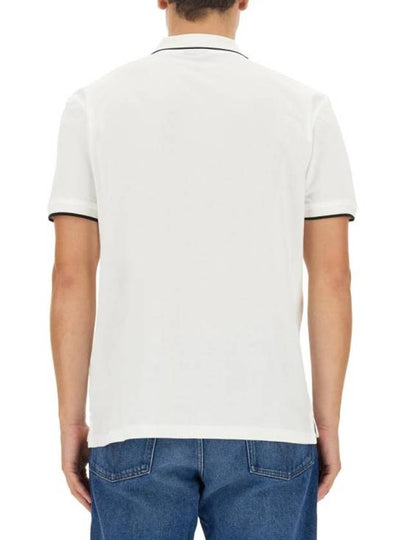 Zebra Patch Regular Fit Short Sleeve Polo Shirt White - PAUL SMITH - BALAAN 2