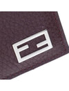 Baguette Leather Card Wallet Burgundy - FENDI - BALAAN 6