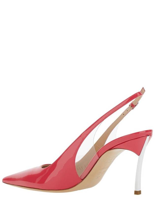 'Superblade Tiffany' Pink Slingback Pumps With High Heel In Patent Leather Woman - CASADEI - BALAAN 3