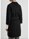 Arona Belt Virgin Wool Single Coat Black - MAX MARA - BALAAN 4