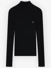 Bold Fox Head Patch Turtleneck Black - MAISON KITSUNE - BALAAN 2