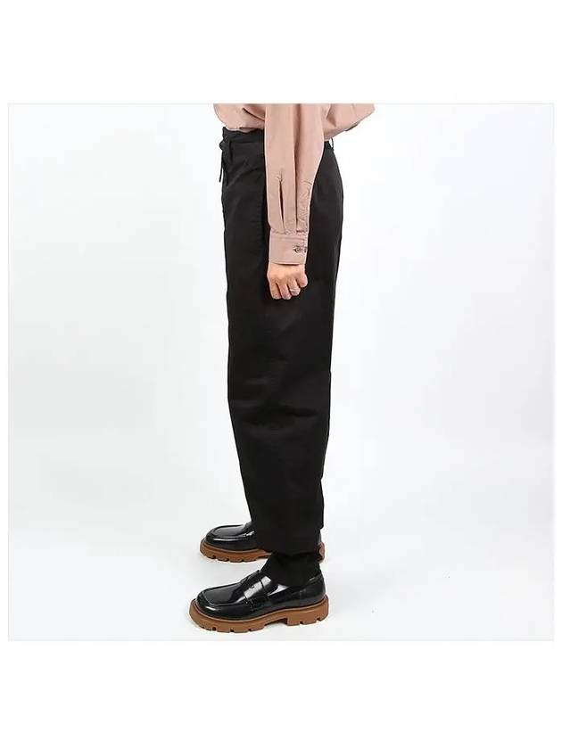 Men's Loose Chino Straight Pants Black - LEMAIRE - BALAAN 4