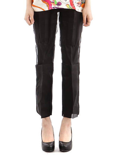 Opale See Through Silk Slacks Black - MAX MARA - BALAAN 2