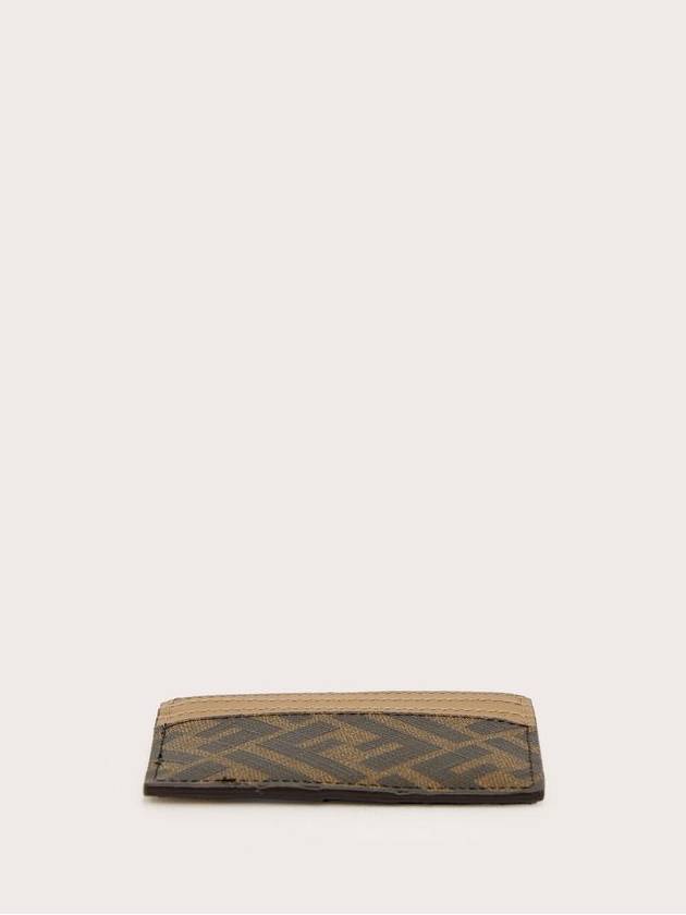 FF Logo Card Wallet Brown - FENDI - BALAAN 4