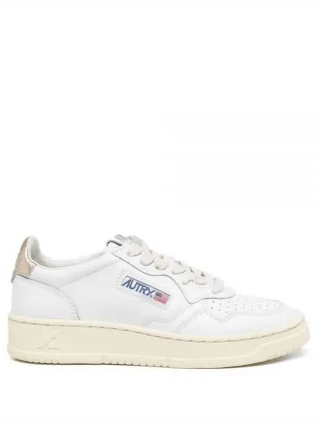 Medalist Goatskin Low Top Sneakers Gold White - AUTRY - BALAAN 2