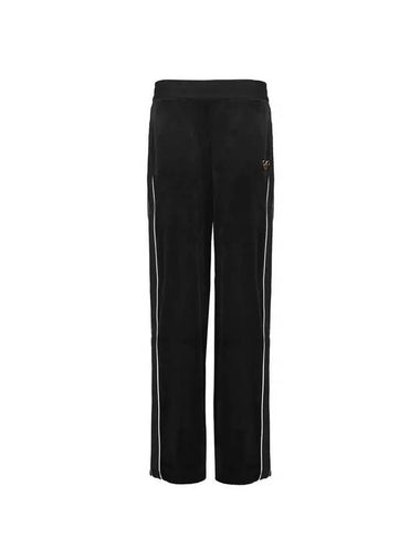 Velour Track Pants Black - MOOSE KNUCKLES - BALAAN 1