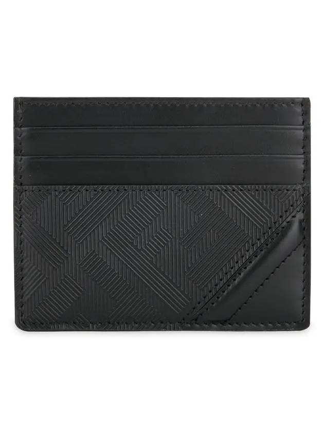 Shadow Diagonal Card Wallet Black - FENDI - BALAAN 4