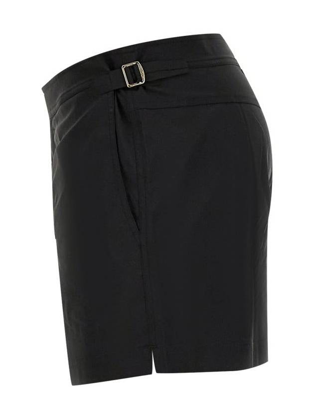 Men's Classic Fit Nylon Swim Shorts Black - TOM FORD - BALAAN 5