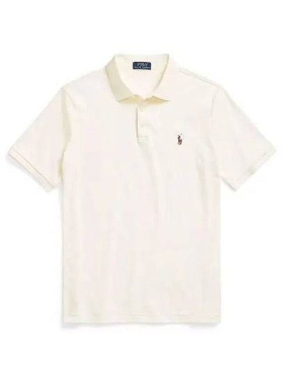 Embroidery Pony Logo Cotton Short Sleeve Polo Shirt American Heather - POLO RALPH LAUREN - BALAAN 2